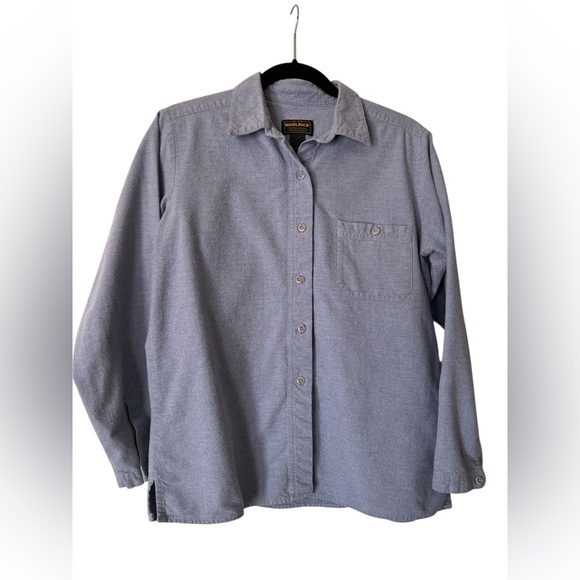 Woolrich Tops - Woolrich Women’s Gray Button-Up Shirt Medium Outdoor Utility Classic Fit